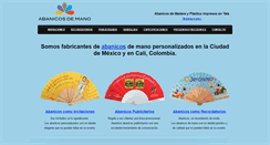 Desktop Screenshot of abanicosdemano.com